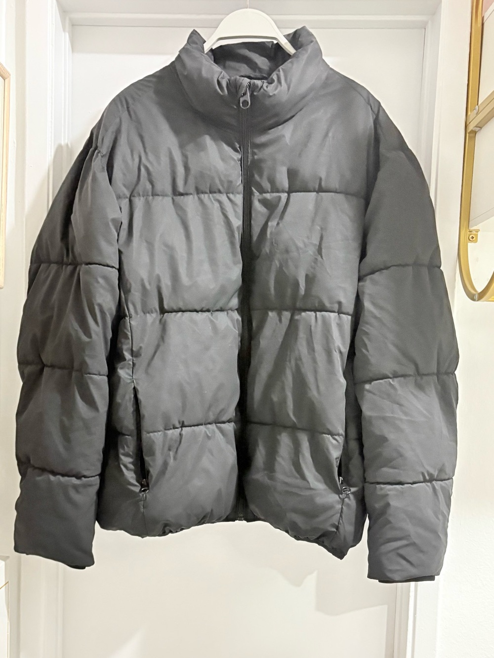Zara Black Quilted Puffer Jacket